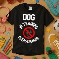 Dog In Training Please Ignore Kids T-Shirt thumb 3