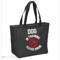 Dog In Training Please Ignore Tote Bag thumb 2
