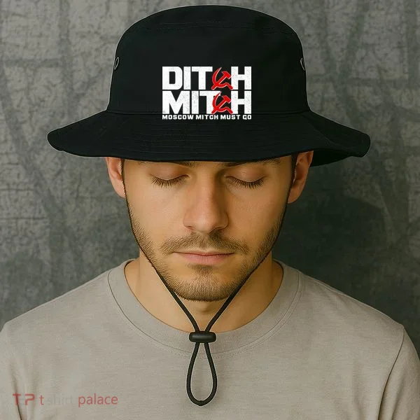 Ditch Mitch Moscow Mitch Must Go Bucket Hat