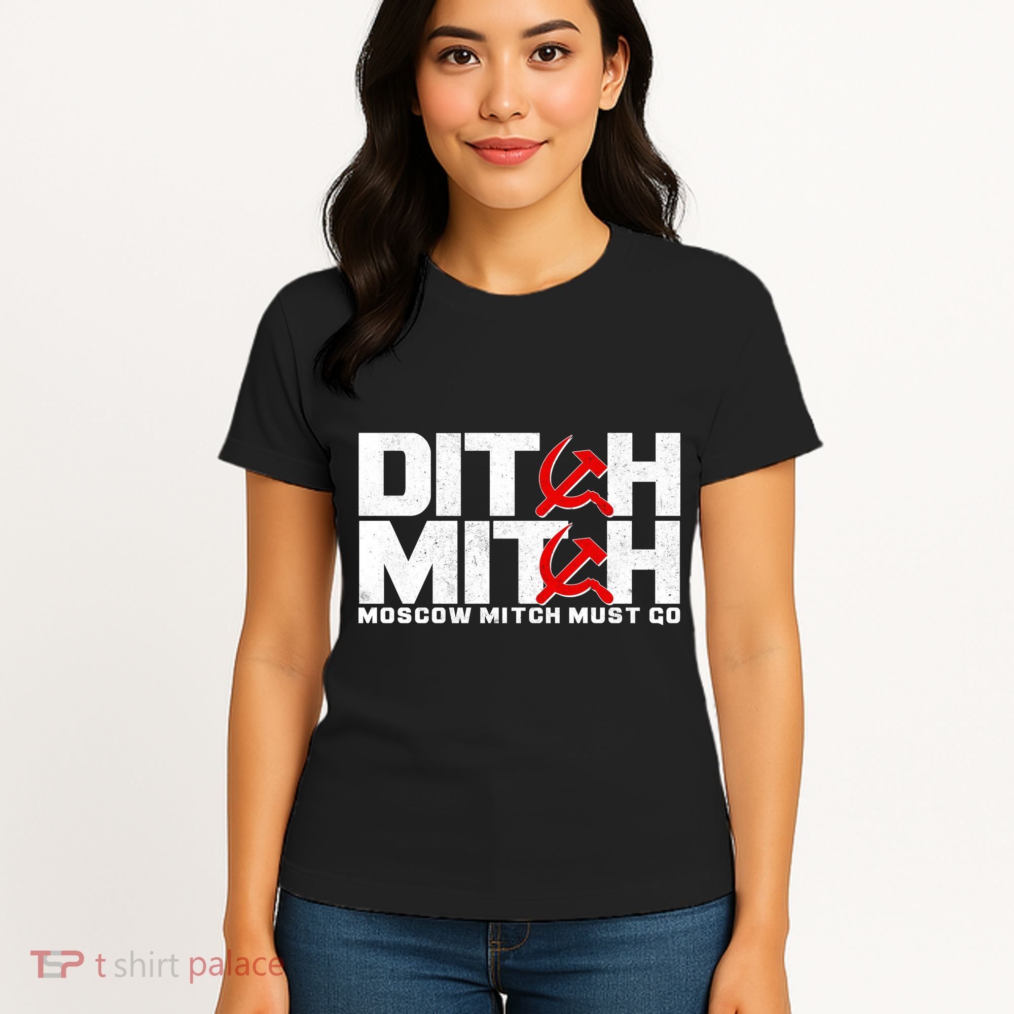 Ditch Mitch Moscow Mitch Must Go Women's T-Shirt