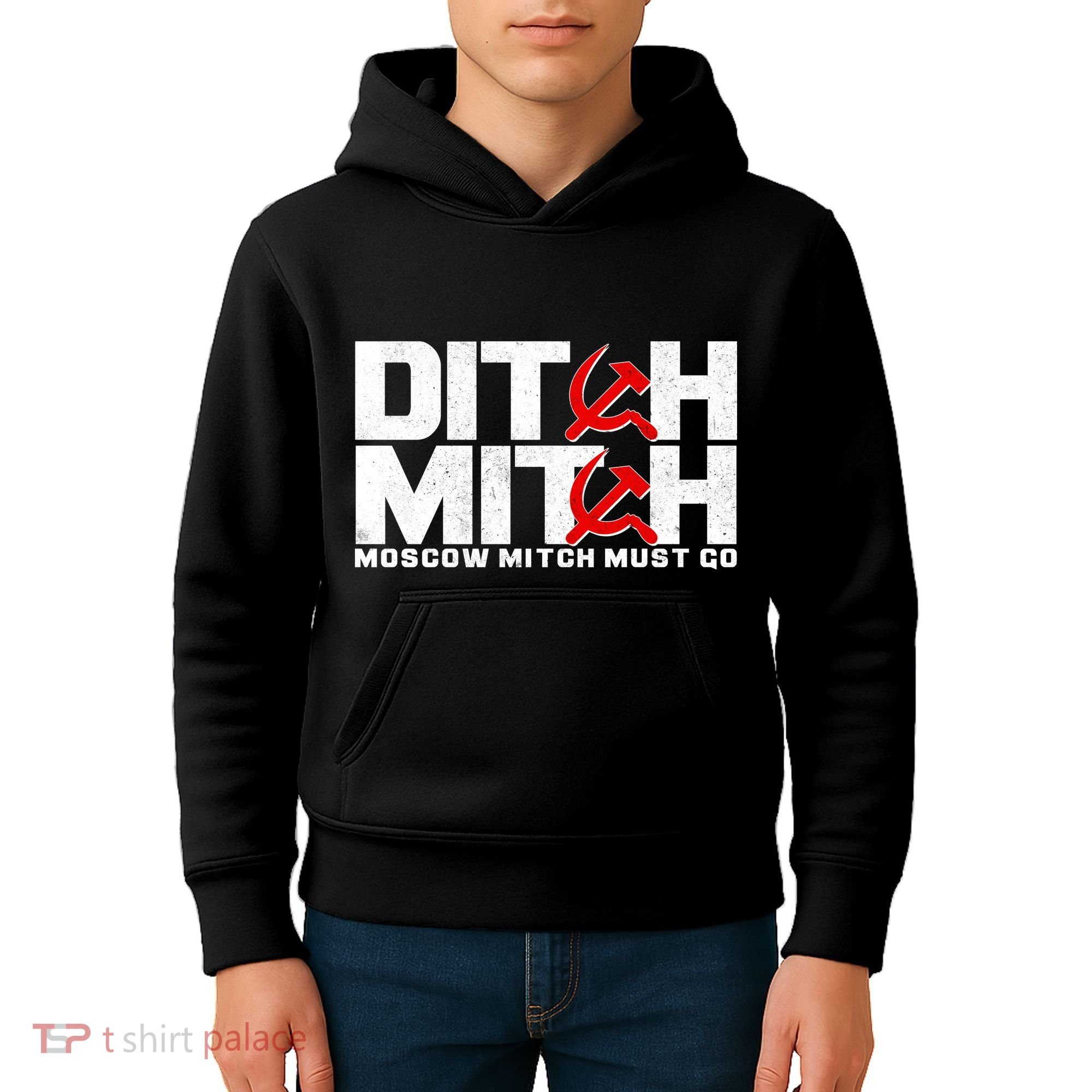 Ditch Mitch Moscow Mitch Must Go Kids Hoodie