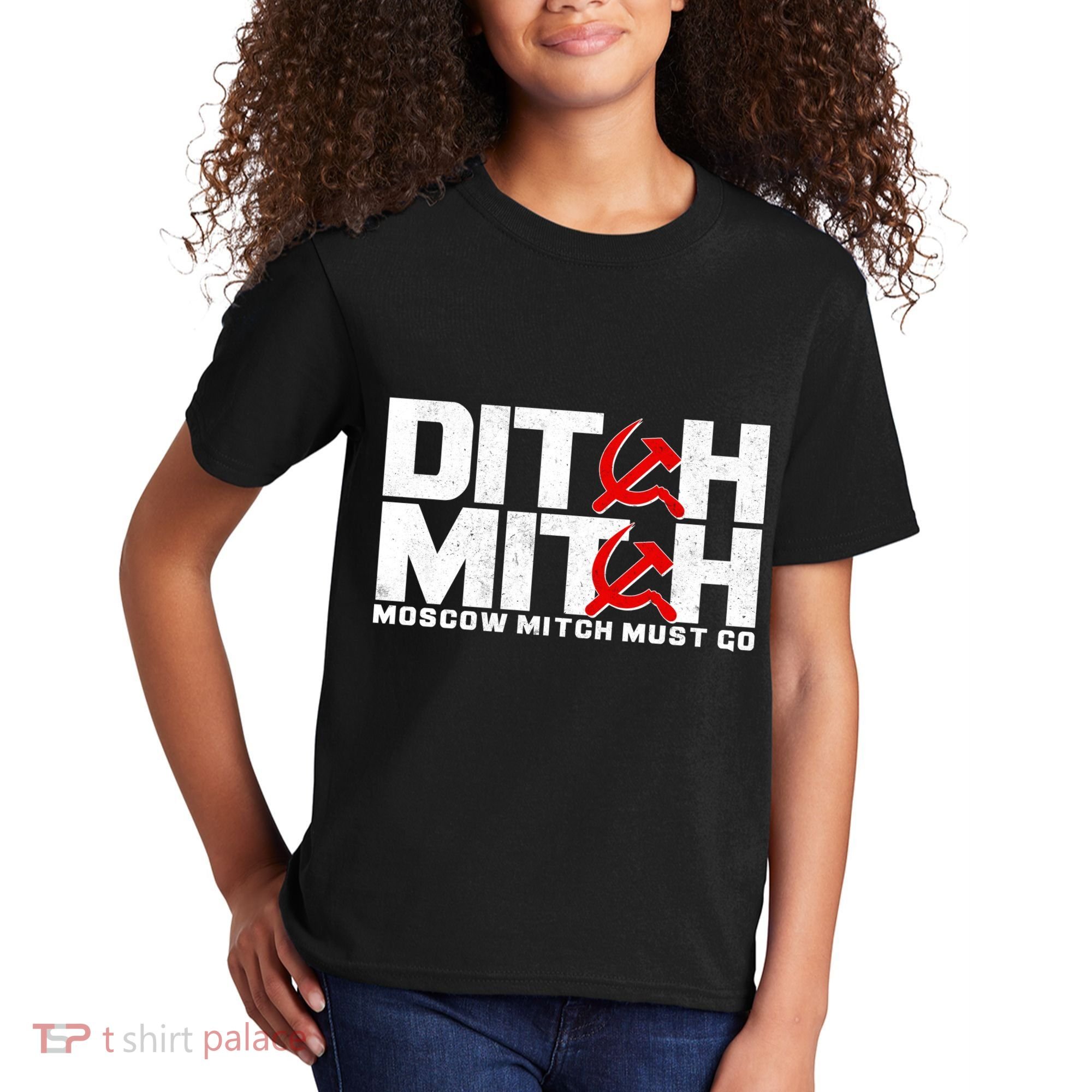 Ditch Mitch Moscow Mitch Must Go Kids T-Shirt