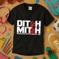 Ditch Mitch Moscow Mitch Must Go Kids T-Shirt thumb 3