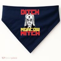 Ditch Moscow Mitch Funny Traitor USA-Made Doggie Bandana thumb 0