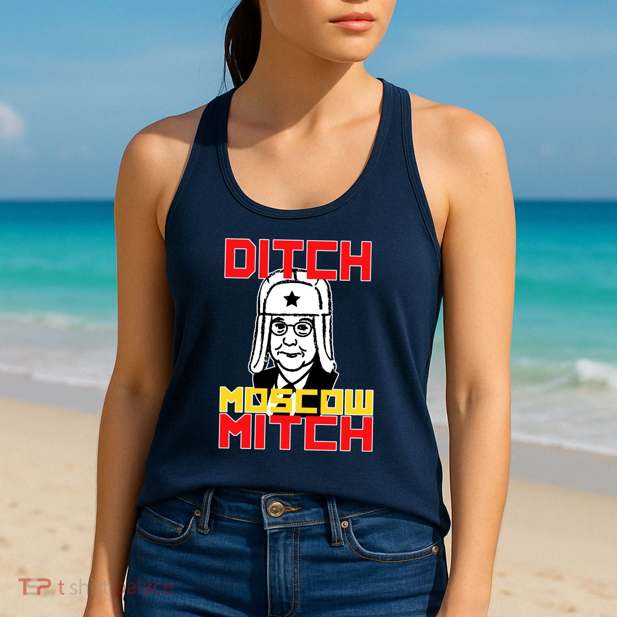 Ditch Moscow Mitch Funny Traitor Women's Tank Top