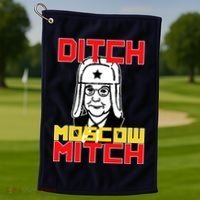 Ditch Moscow Mitch Funny Traitor Golf Towel thumb 1