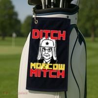 Ditch Moscow Mitch Funny Traitor Golf Towel thumb 2