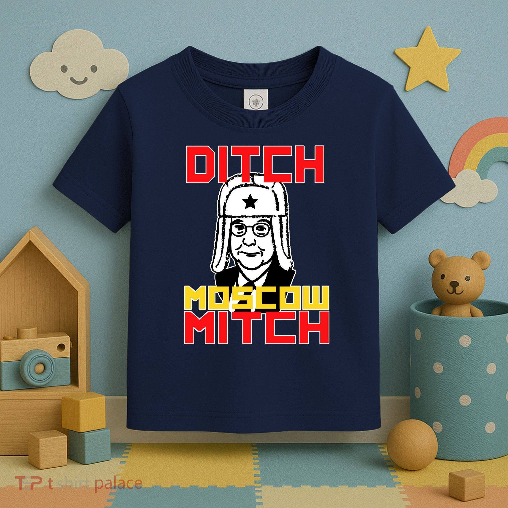 Ditch Moscow Mitch Funny Traitor Toddler T-Shirt
