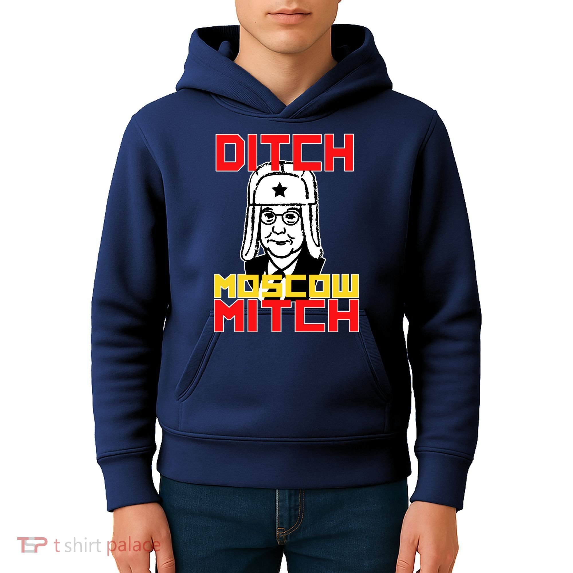 Ditch Moscow Mitch Funny Traitor Kids Hoodie