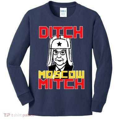 Ditch Moscow Mitch Funny Traitor Kids Long Sleeve Shirt