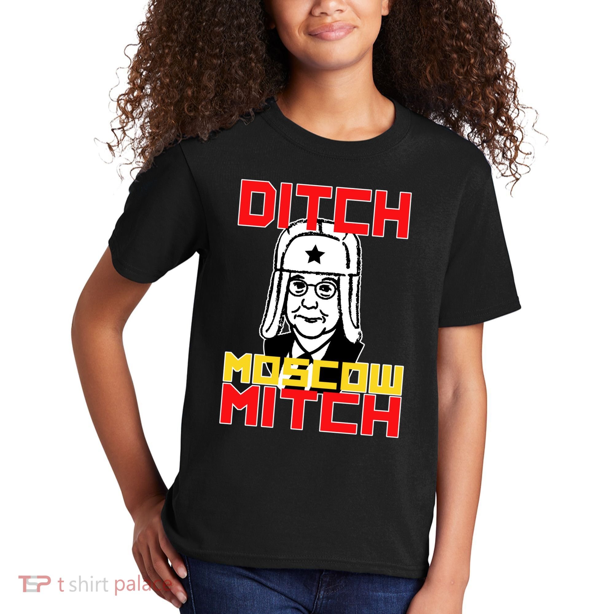 Ditch Moscow Mitch Funny Traitor Kids T-Shirt