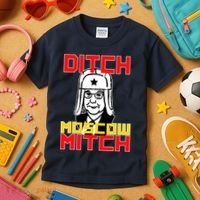 Ditch Moscow Mitch Funny Traitor Kids T-Shirt thumb 3