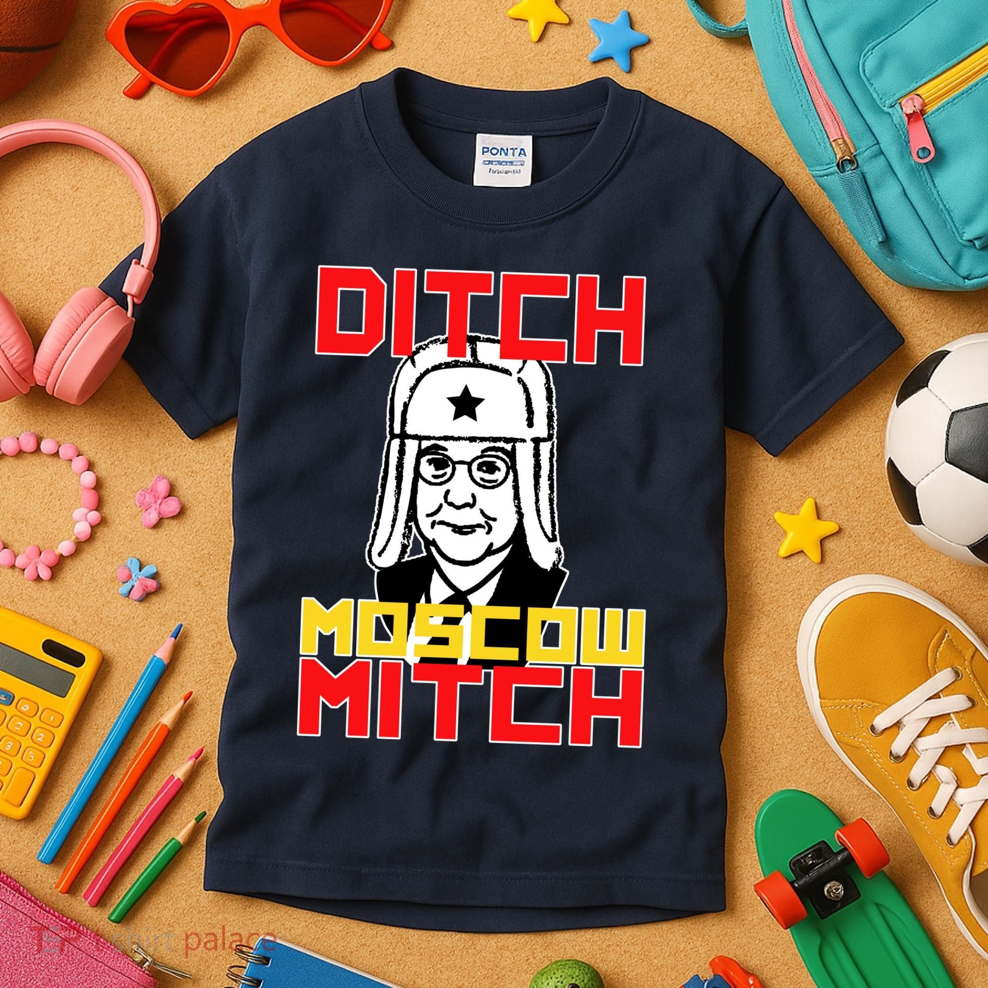 Ditch Moscow Mitch Funny Traitor Kids T-Shirt