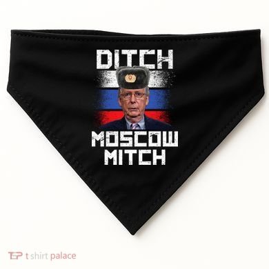 Ditch Moscow Mitch McConnell USA-Made Doggie Bandana