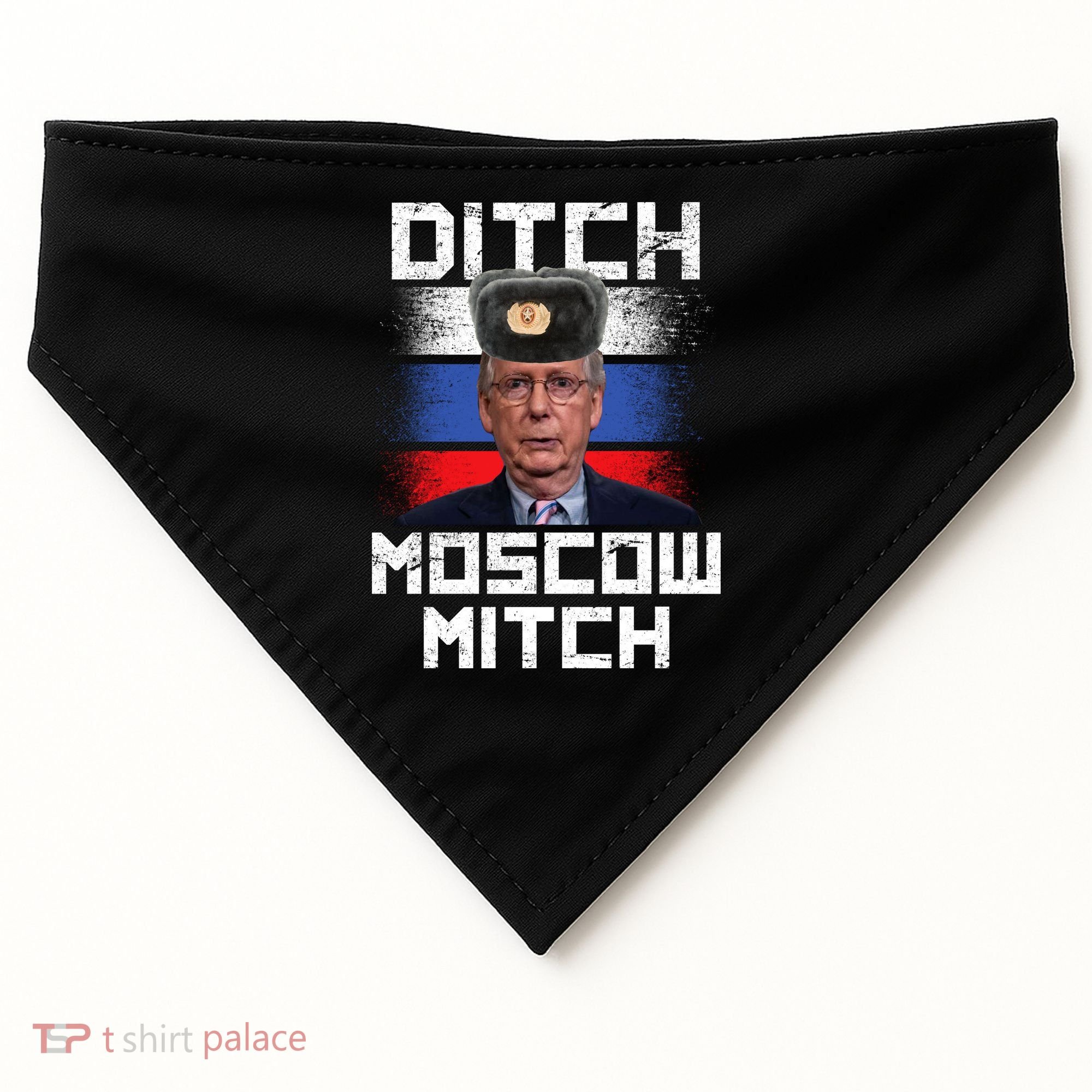Ditch Moscow Mitch McConnell USA-Made Doggie Bandana
