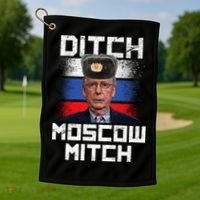 Ditch Moscow Mitch McConnell Golf Towel thumb 1