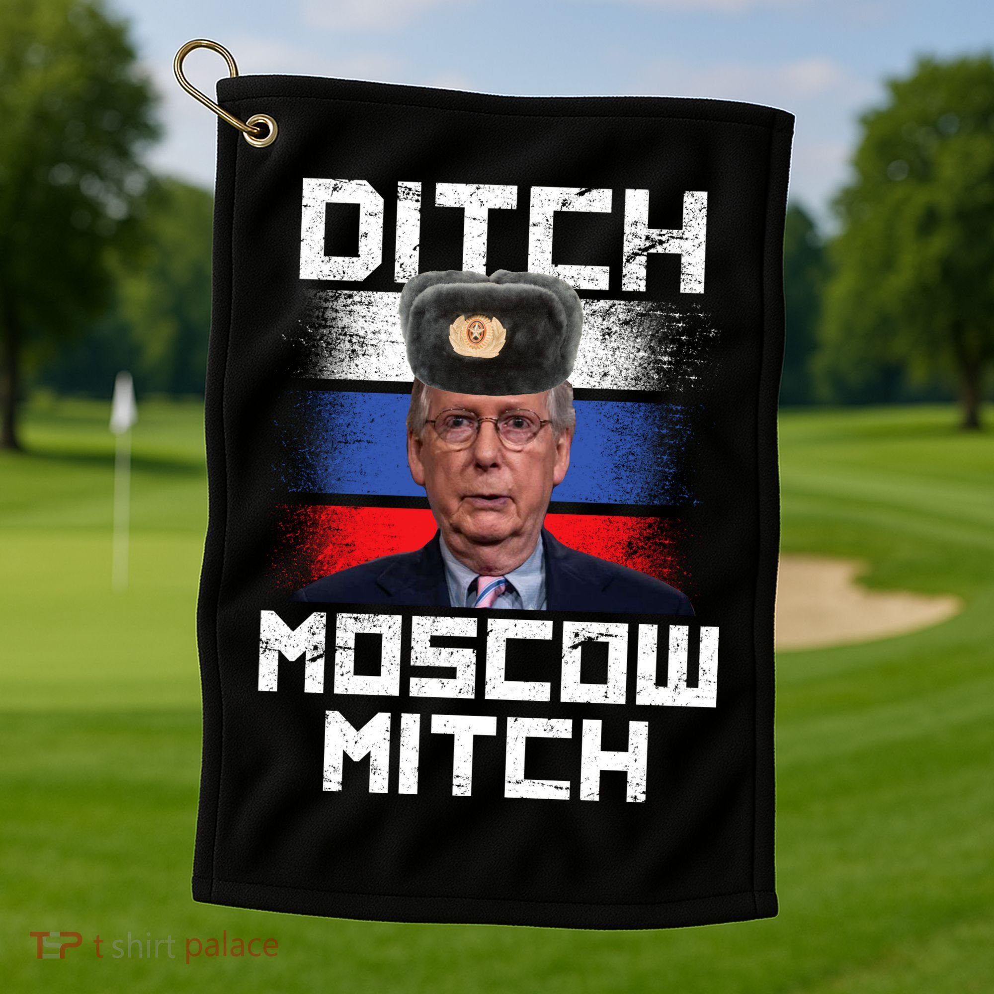 Ditch Moscow Mitch McConnell Golf Towel