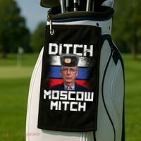 Ditch Moscow Mitch McConnell Golf Towel thumb 2