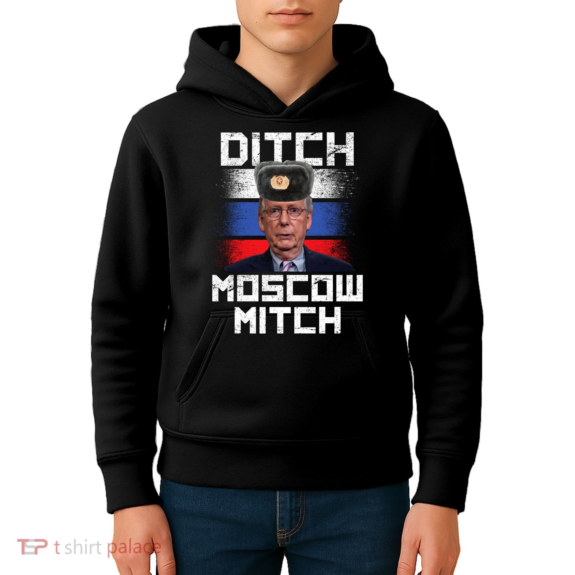 Ditch Moscow Mitch McConnell Kids Hoodie