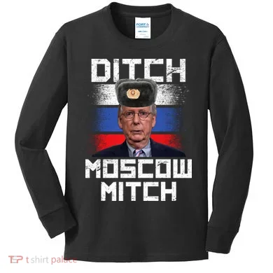 Ditch Moscow Mitch McConnell Kids Long Sleeve Shirt