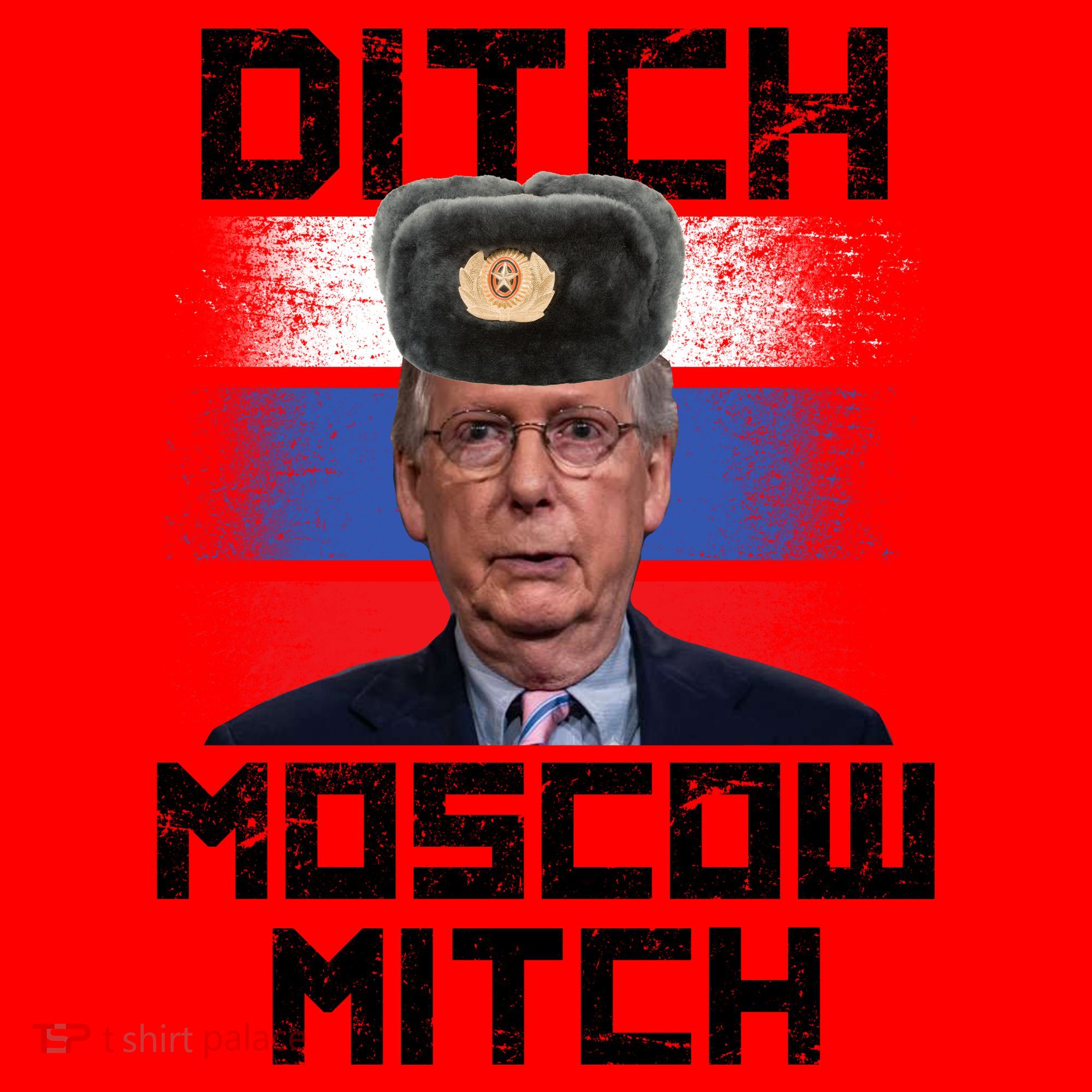 Ditch Moscow Mitch McConnell Santa Hat
