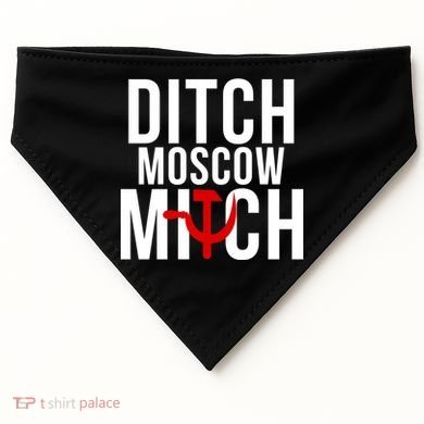 Ditch Moscow Mitch Traitor USA-Made Doggie Bandana