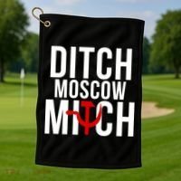 Ditch Moscow Mitch Traitor Golf Towel thumb 1