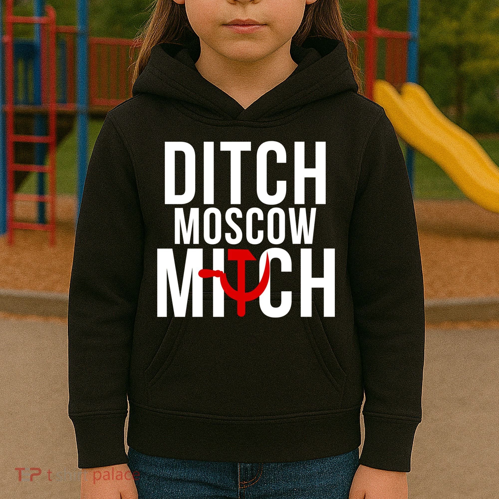 Ditch Moscow Mitch Traitor Kids Hoodie