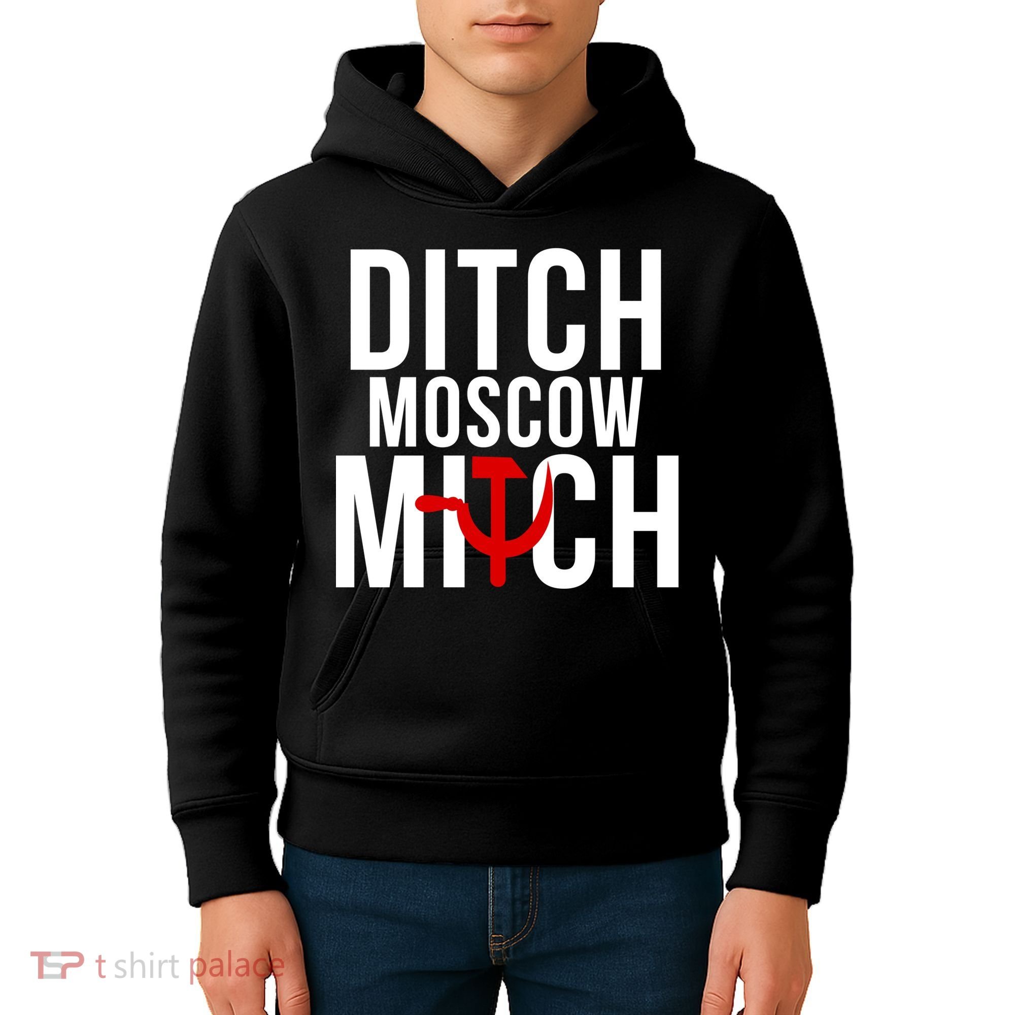 Ditch Moscow Mitch Traitor Kids Hoodie