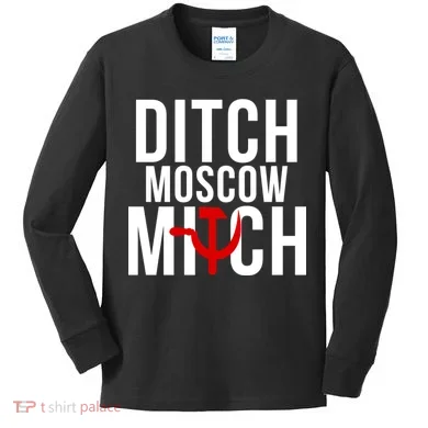 Ditch Moscow Mitch Traitor Kids Long Sleeve Shirt