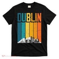 Dublin Ireland Vintage Sunset Skyline T-Shirt thumb 0