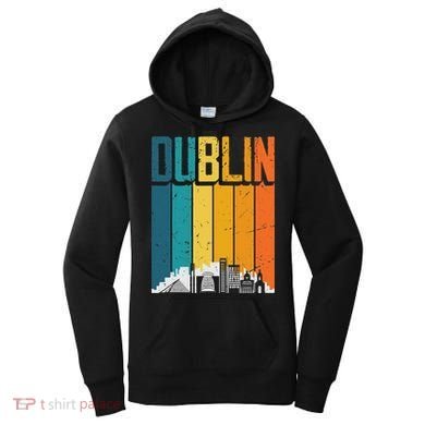 Dublin Ireland Vintage Sunset Skyline Women's Hoodie