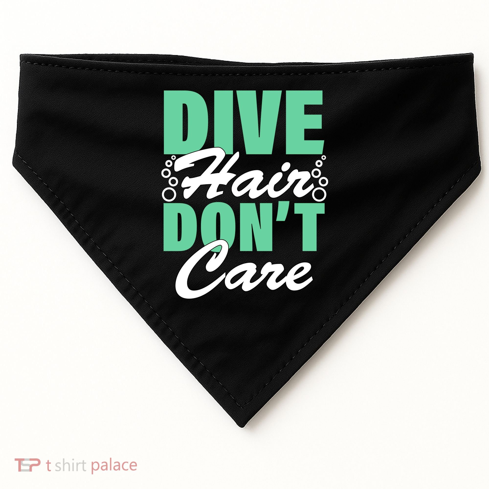 Dive Hair Don't Care USA-Made Doggie Bandana