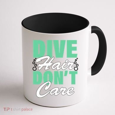 Dive Hair Don't Care Coffee Mug back
