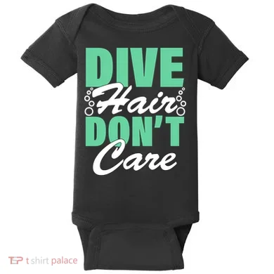 Dive Hair Don't Care Baby Bodysuit
