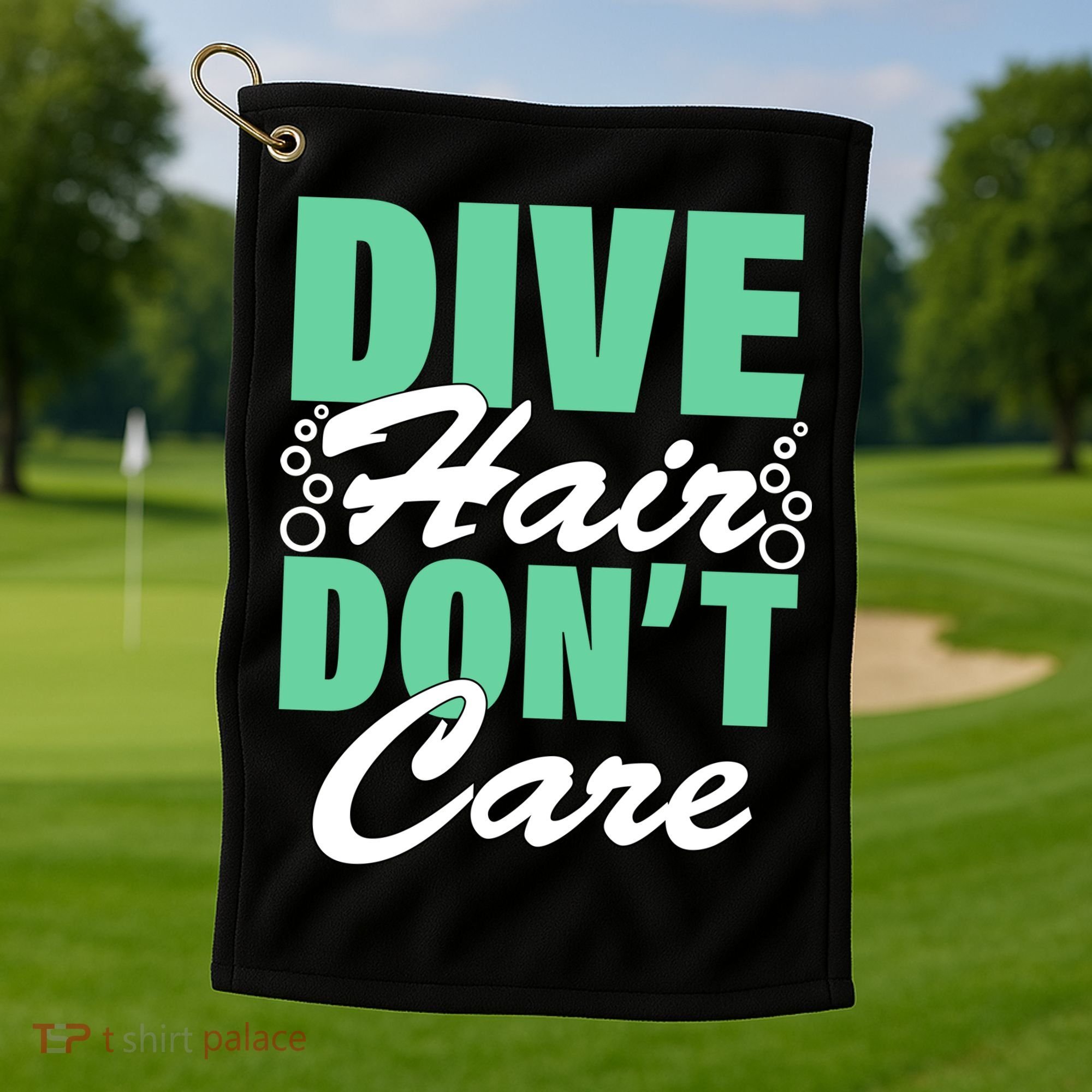 Dive Hair Don't Care Golf Towel