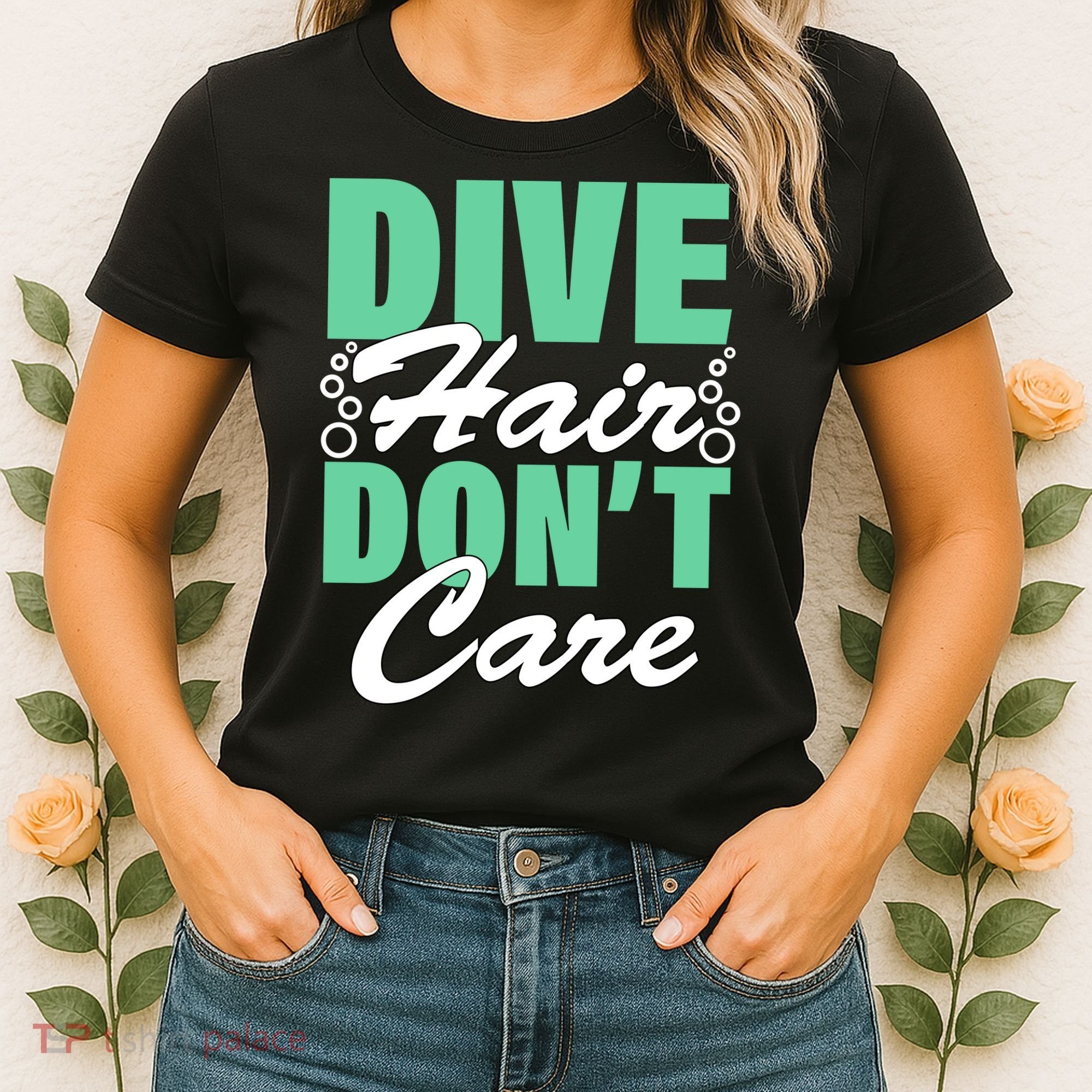 Dive Hair Don't Care Women's T-Shirt