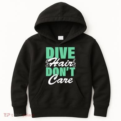 Dive Hair Don't Care Kids Hoodie