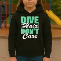 Dive Hair Don't Care Kids Hoodie thumb 3