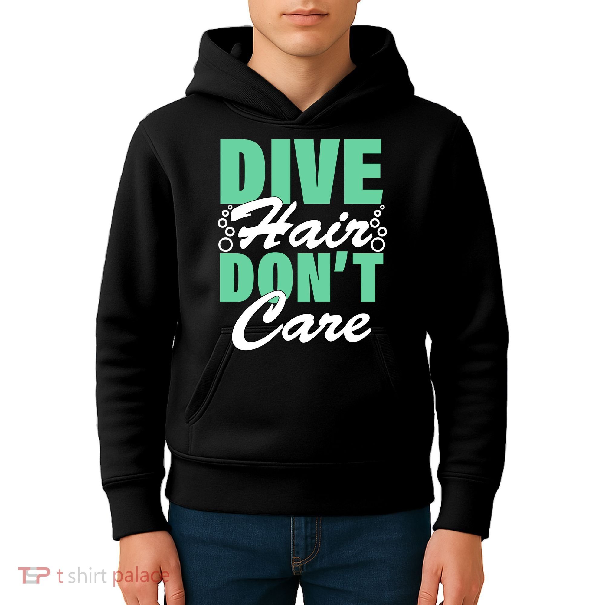Dive Hair Don't Care Kids Hoodie