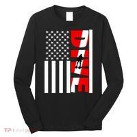 Diver American Flag Long Sleeve Shirt thumb 0