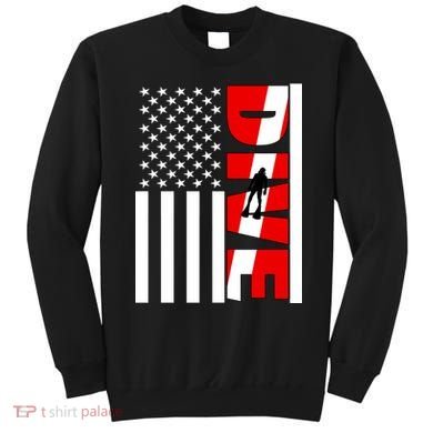 Diver American Flag Sweatshirt