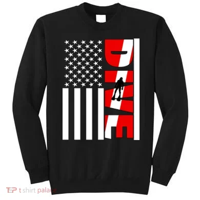 Diver American Flag Sweatshirt