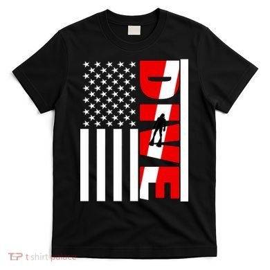 Diver American Flag T-Shirt