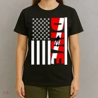 Diver American Flag T-Shirt thumb 4