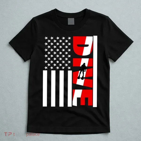 Diver American Flag T-Shirt