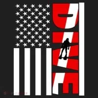 Diver American Flag Tumbler thumb 3