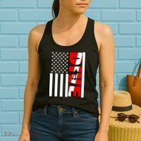Diver American Flag Women's Tank Top thumb 2