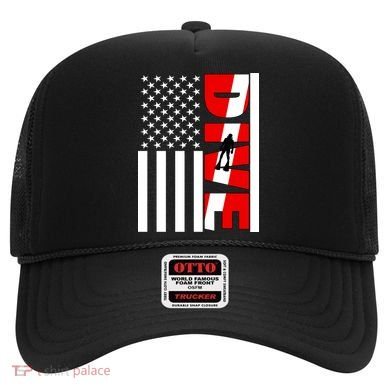 Diver American Flag Hat