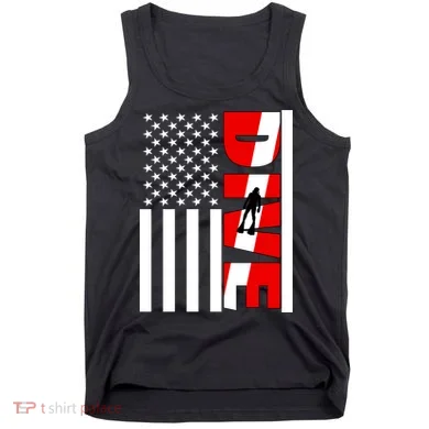 Diver American Flag Tank Top